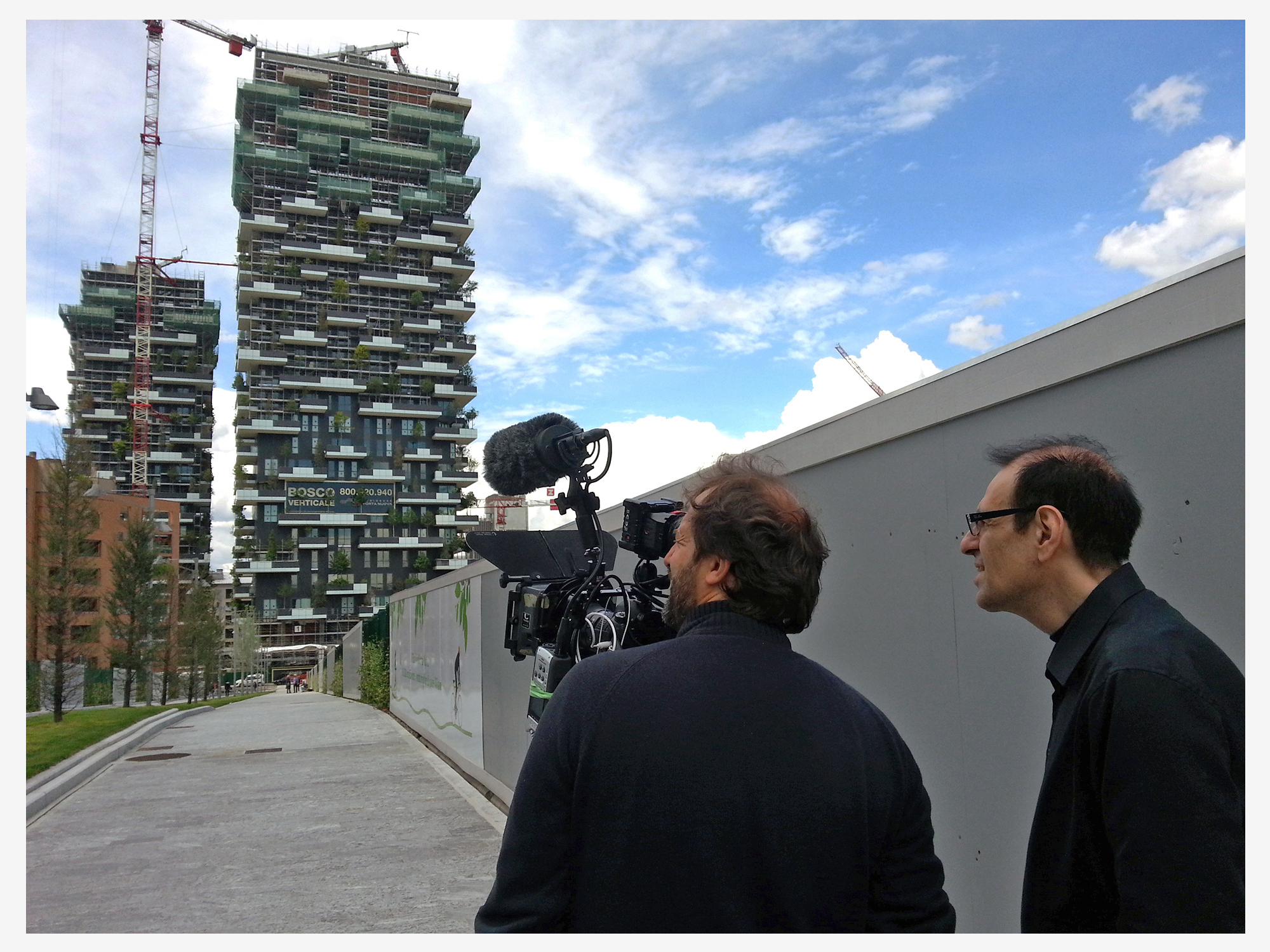'Bosco Verticale' Project, Milan, for Nano/3sat.